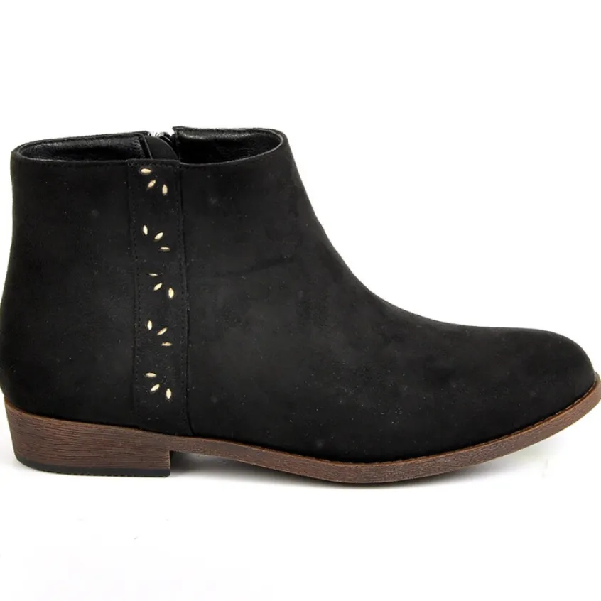 Boots, Bottines|VICE VERSA Bottines Plates Femme Noir