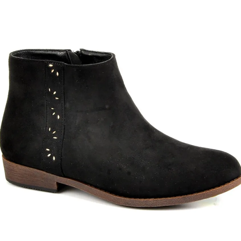 Boots, Bottines|VICE VERSA Bottines Plates Femme Noir