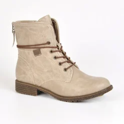 Boots, Bottines|VICE VERSA Bottines Plates Femme Beige