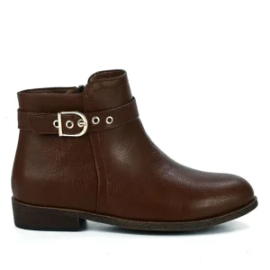 Boots, Bottines|VICE VERSA Bottines Plates Femme Marron