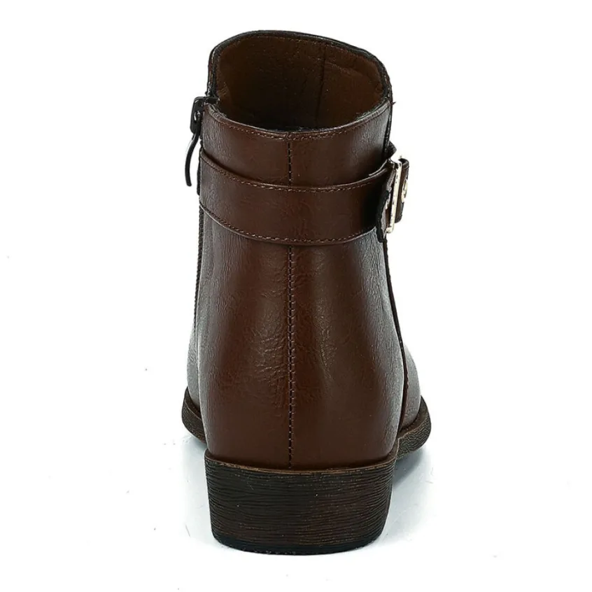 Boots, Bottines|VICE VERSA Bottines Plates Femme Marron