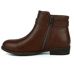 Boots, Bottines|VICE VERSA Bottines Plates Femme Marron