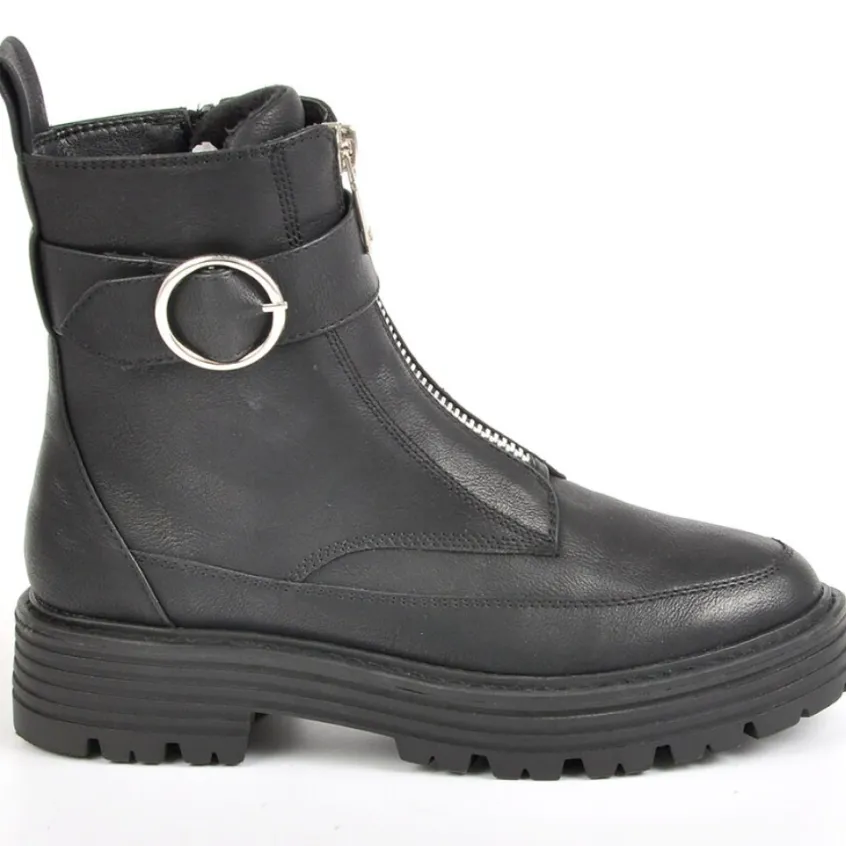 Boots, Bottines|VICE VERSA Bottines Plates Femme Noir