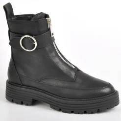 Boots, Bottines|VICE VERSA Bottines Plates Femme Noir