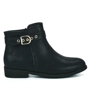 Boots, Bottines|VICE VERSA Bottines Plates Femme Noir