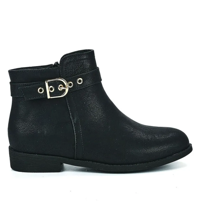 Boots, Bottines|VICE VERSA Bottines Plates Femme Noir