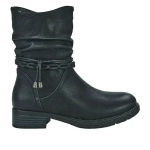 Boots, Bottines|VICE VERSA Bottines Plates Femme Noir