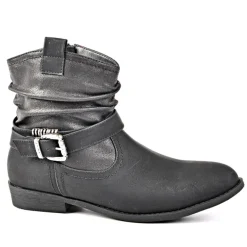 Boots, Bottines|VICE VERSA Bottines Plates Noir