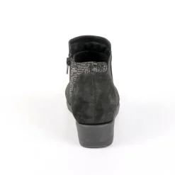 Chaussures Confort|LADY CONFORT Bottines Plates Semelles Souples Noir