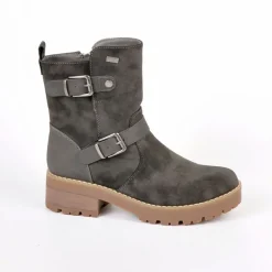 Boots, Bottines|OUTSHOES Bottines Plates Semelles Crantees Gris