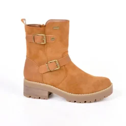 Boots, Bottines|OUTSHOES Bottines Plates Semelles Crantees Marron