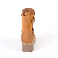 Boots, Bottines|OUTSHOES Bottines Plates Semelles Crantees Marron