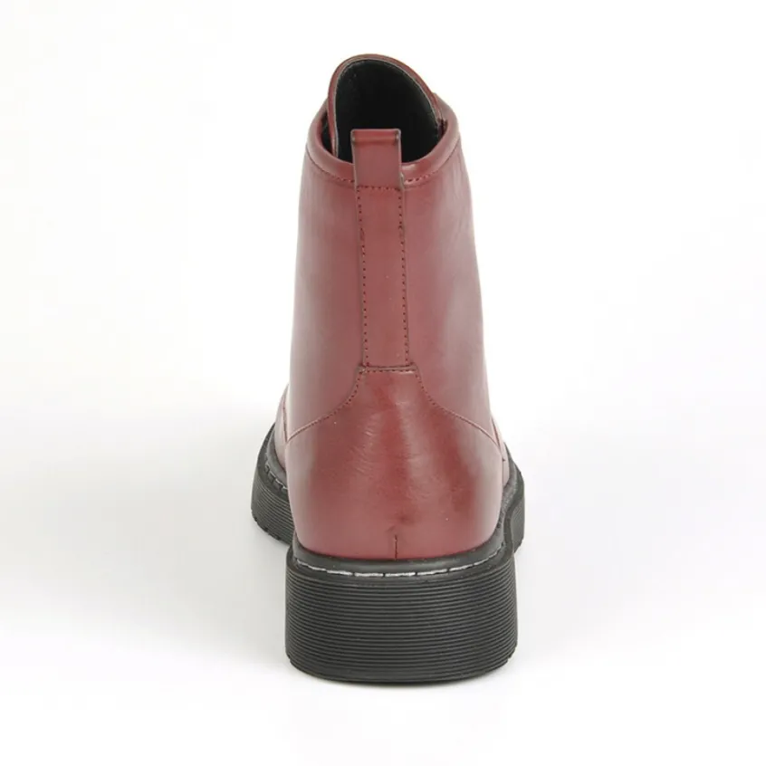 Boots, Bottines|VICE VERSA Bottines Plates Bordeaux