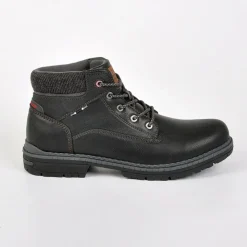 Boots, Bottines|OUTSHOES Bottines Semelles Crantees Noir
