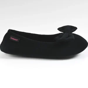 Chaussons|ISOTONER Chaussons Femme Avec Noeuds Noir