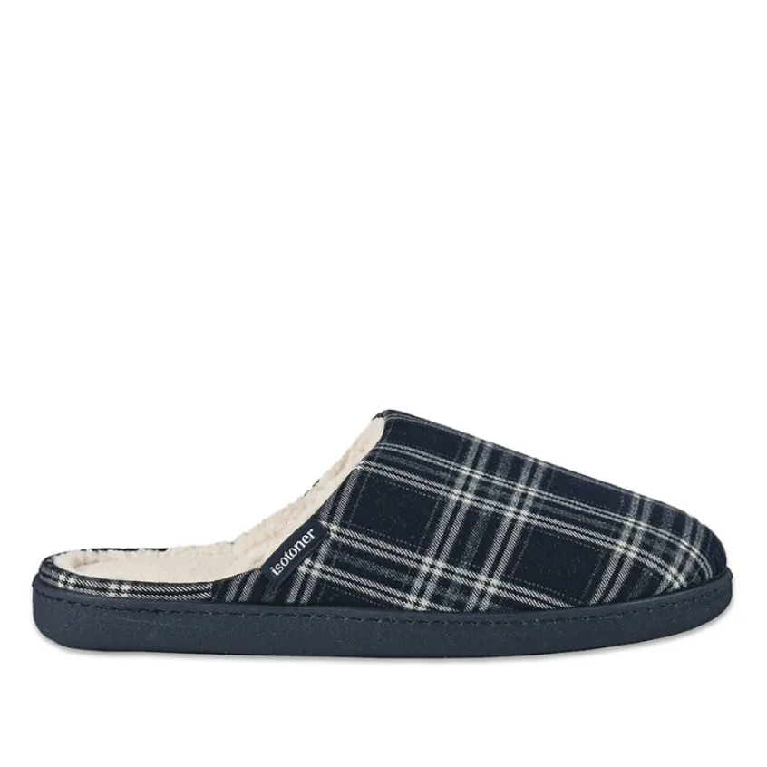 Chaussons|ISOTONER Chaussons Homme Ecossais