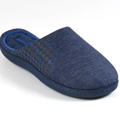 Chaussons|ISOTONER Chaussons Homme Bleu Jean