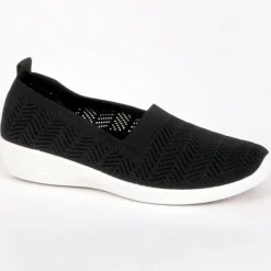 Chaussures Confort|LADY CONFORT Chaussures Confort Femme Noir Semelles Souples