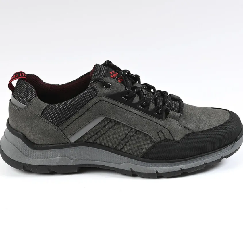 Baskets, Sneakers|RELIFE Chaussures Confort Homme Semelles Crantees Gris