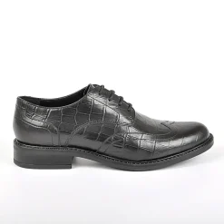 Derbies|TIPO ALTO Derbies Avec Effet Croco Noir