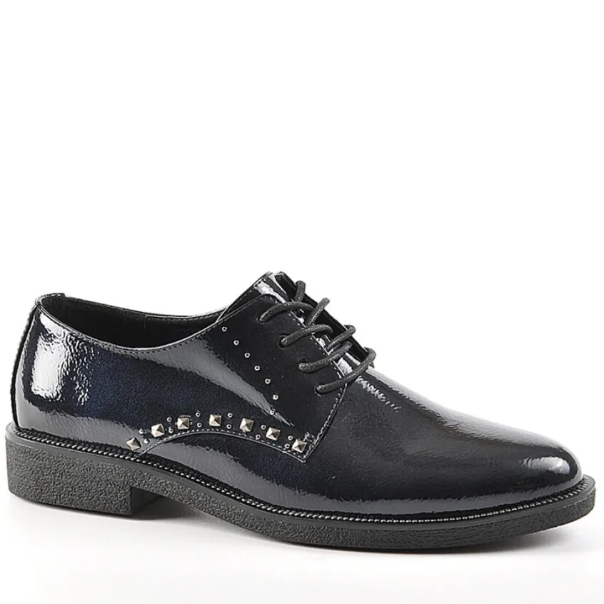 Derbies|ANA LUNA Derbies Avec Petits Clous Bleu Marine