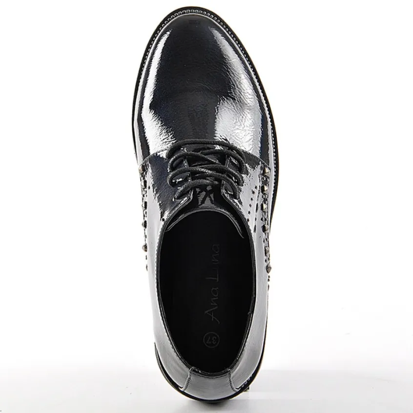 Derbies|ANA LUNA Derbies Avec Petits Clous Bleu Marine