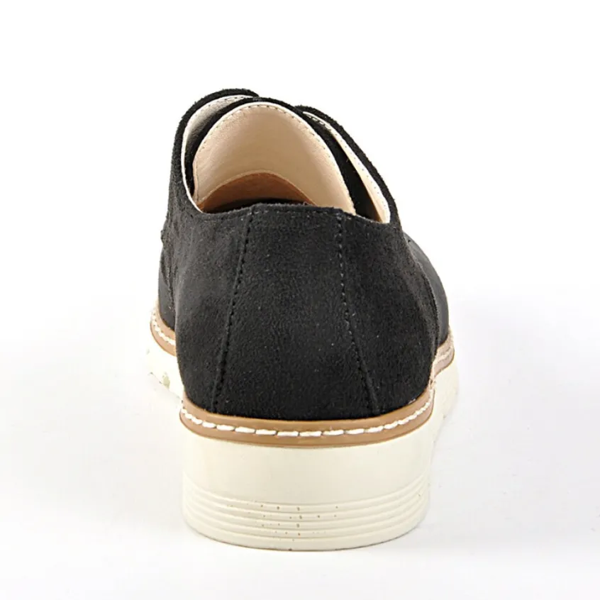 Derbies|VICE VERSA Derbies Femme Aspect Velours Ana Luna Noir