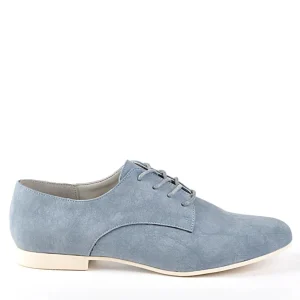Derbies|ANA LUNA Derbies Femme Aspect Velours Bleu