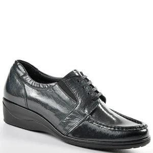 Chaussures Confort|LADY CONFORT Derbies Femme Avec Elastiques Gris