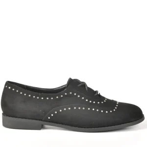 Derbies|ANA LUNA Derbies Femme Avec Petits Clous Noir