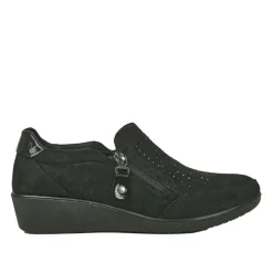 Chaussures Confort|LADY CONFORT Derbies Femme Avec Strass Noir