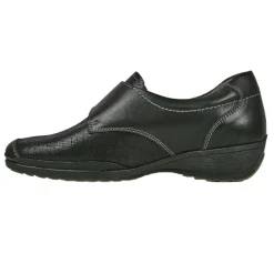 Chaussures Confort|LADY CONFORT Derbies Femme Confort Avec Boutons Fantaisies Noir