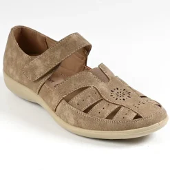Chaussures Confort|LADY CONFORT Derbies Femme Beige