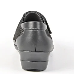 Chaussures Confort|LADY CONFORT Derbies Femme Noir Cuir