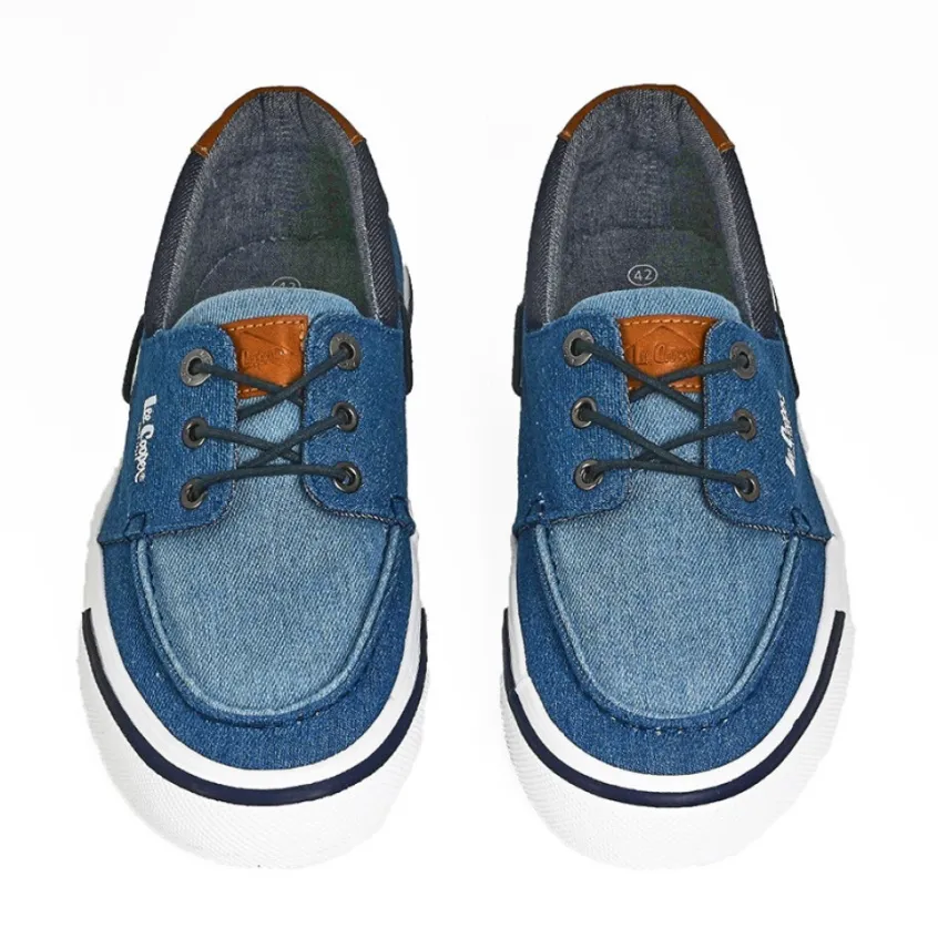 Mocassins, Chaussures Bateaux|LEE COOPER Derbies Homme Bleu Jean