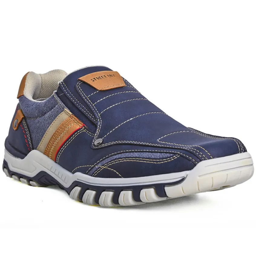 Baskets, Sneakers|STREET LIFE Derbies Homme Bleu Marine