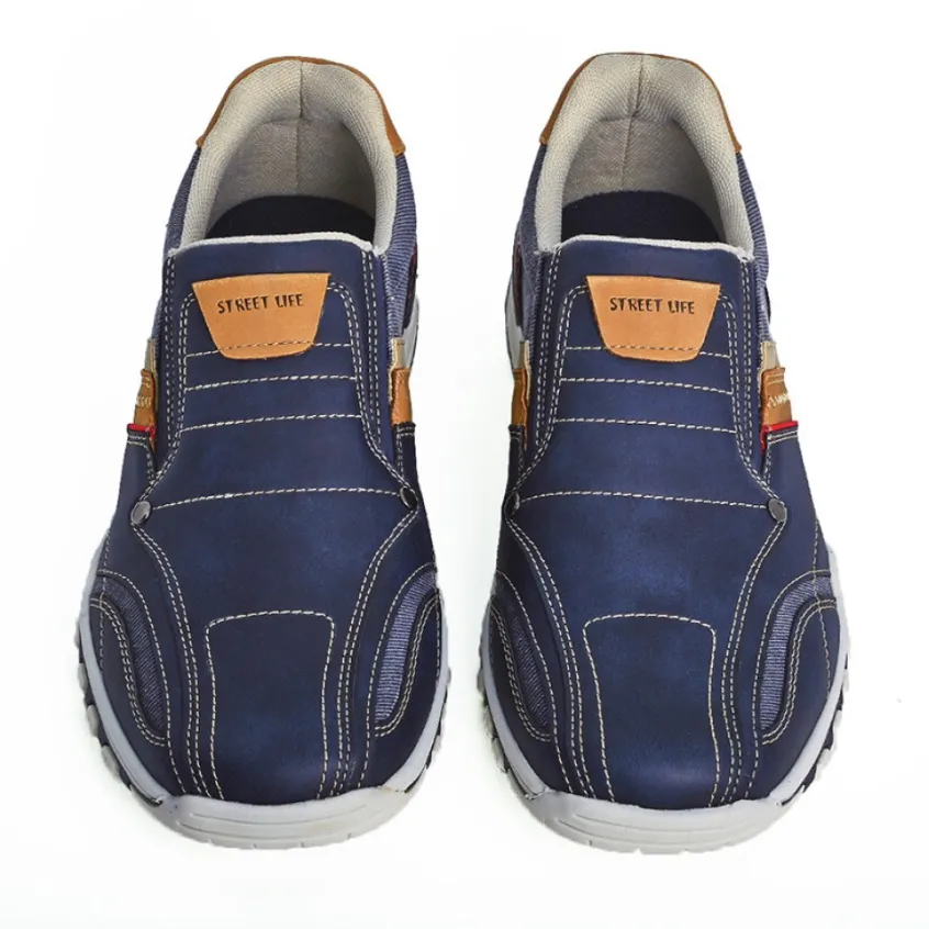 Baskets, Sneakers|STREET LIFE Derbies Homme Bleu Marine