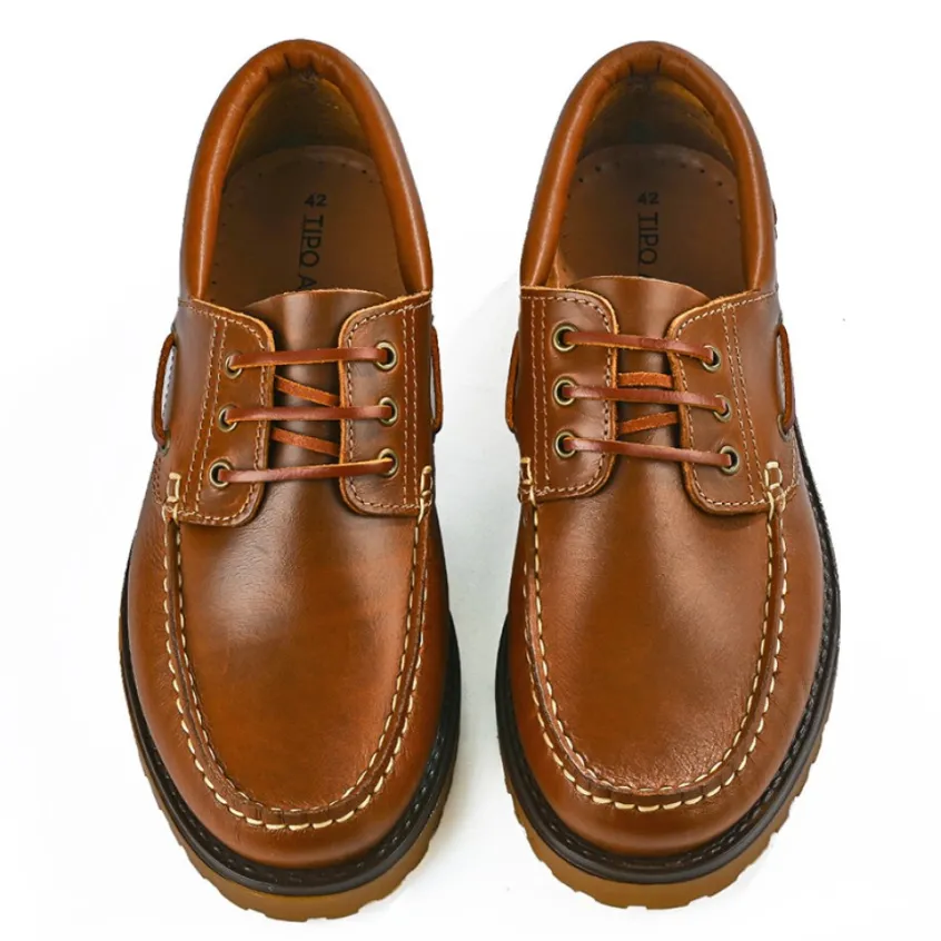 Mocassins, Chaussures Bateaux|TIPO ALTO Derbies Homme Marron