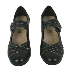 Escarpins|LADY CONFORT Escarpins A Brides Avec Boutons Fantaisies Noir