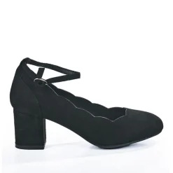 Escarpins|VICE VERSA Escarpins A Brides Cheville Femme Noir Ana Luna