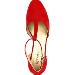 Escarpins|MASCARA Escarpins A Brides Femme Rouge