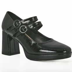 Escarpins|MASCARA Escarpins A Brides Femme Vernis Noir