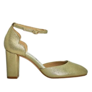 Escarpins|MASCARA Escarpins A Brides Femme Dore