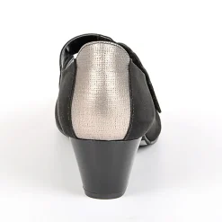 Chaussures Confort|SCALINA Escarpins A Lanieres Femme Bi-Matieres Noir