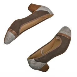 Chaussures Confort|SCALINA Escarpins Confort Femme Bronze