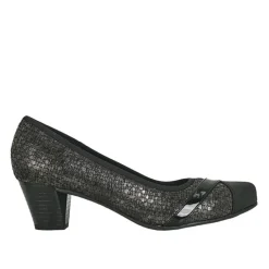 Chaussures Confort|SCALINA Escarpins Confort Femme Bi-Matieres Noir