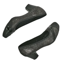 Chaussures Confort|SCALINA Escarpins Confort Femme Bi-Matieres Noir