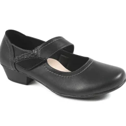 Chaussures Confort|LADY CONFORT Escarpins Confort Femme Noir A Brides