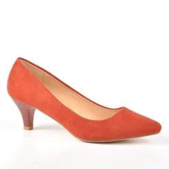 Escarpins|ANA LUNA Escarpins Femme Aspect Velours Orange