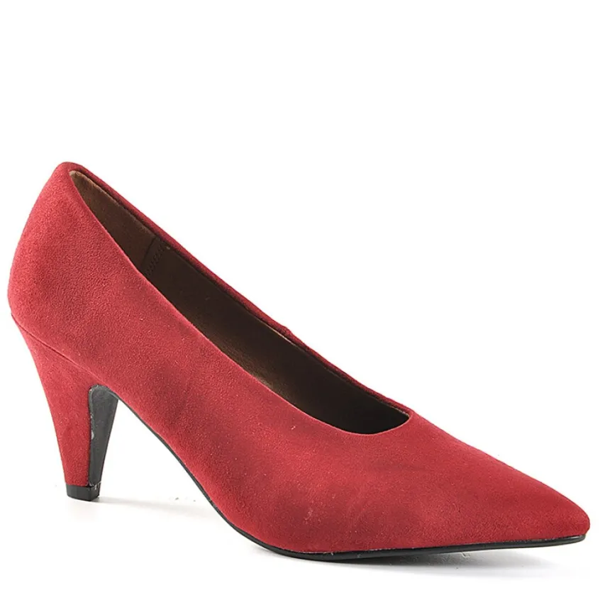 Escarpins|ANA LUNA Escarpins Femme Aspect Velours Bordeaux